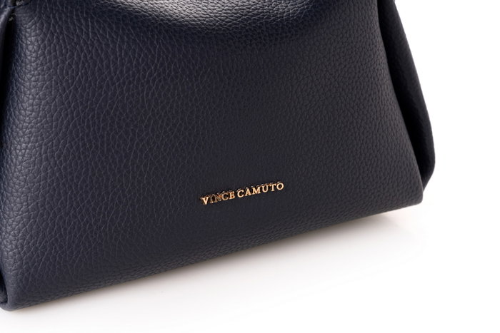 Vince Camuto Trieste - Bolso Azul Marino de Piel de Polivinilo, Elegante y Sofisticado, Ideal para Cualquier Ocasión, 29x11x16cm